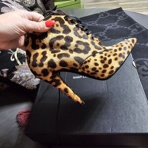 Saint Laurent Leopard Print Women's Heels